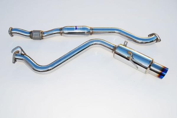 Invidia N1 Resonated Single Exit Cat Back Exhaust - Titanium Tip - 2015-2021 Subaru WRX / STI