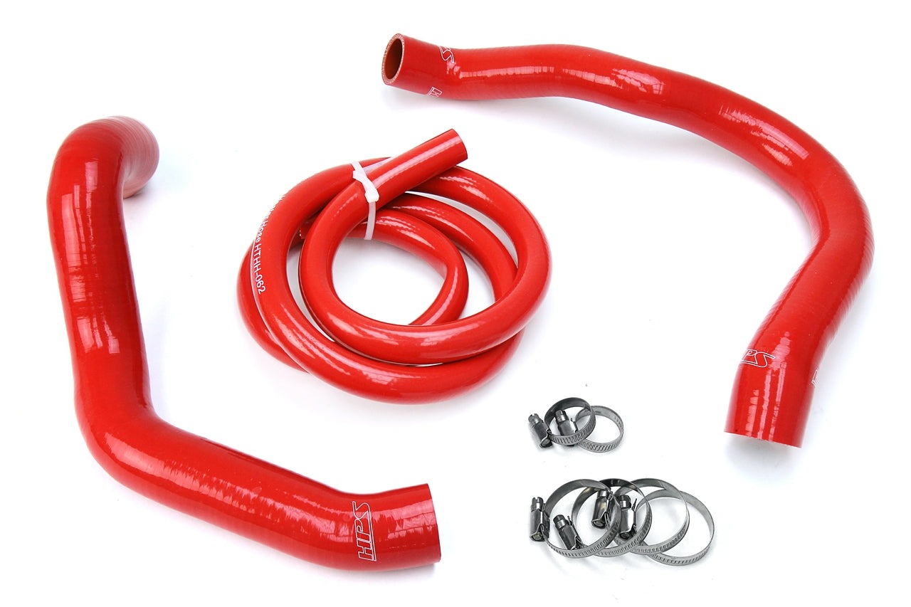 HPS Red Reinforced Silicone Radiator + Heater Hose Kit Jeep 91-01 Cherokee XJ 4.0L