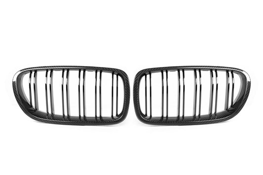 5 Series F10 Double Slat Dry Carbon Fiber Grill