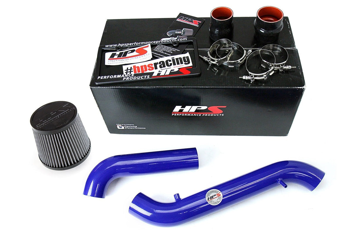 HPS Performance Cold Air Intake Kit 1998-2002 Honda Accord 2.3L DX EX LX VP SE, Converts to Shortram, Blue