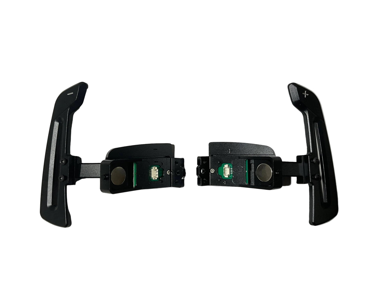 Kies Motorsports Porsche 992 Aluminum Alloy (Black) w/ Carbon Fiber Option Magnetic Paddle Shifters