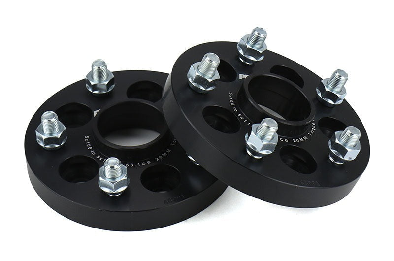 PERRIN 5x100 to 5x114.3 20mm Wheel Adapters Black - Subaru Models (inc. 2002-2014 WRX)