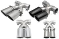 Porsche 987.1 Cayman / Boxster Bolt-On X-Pipe With Tips - Chrome Double Wall