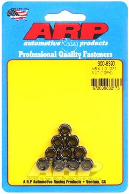 ARP M6 x 1.00 12pt Nut Kit (Set of 10)