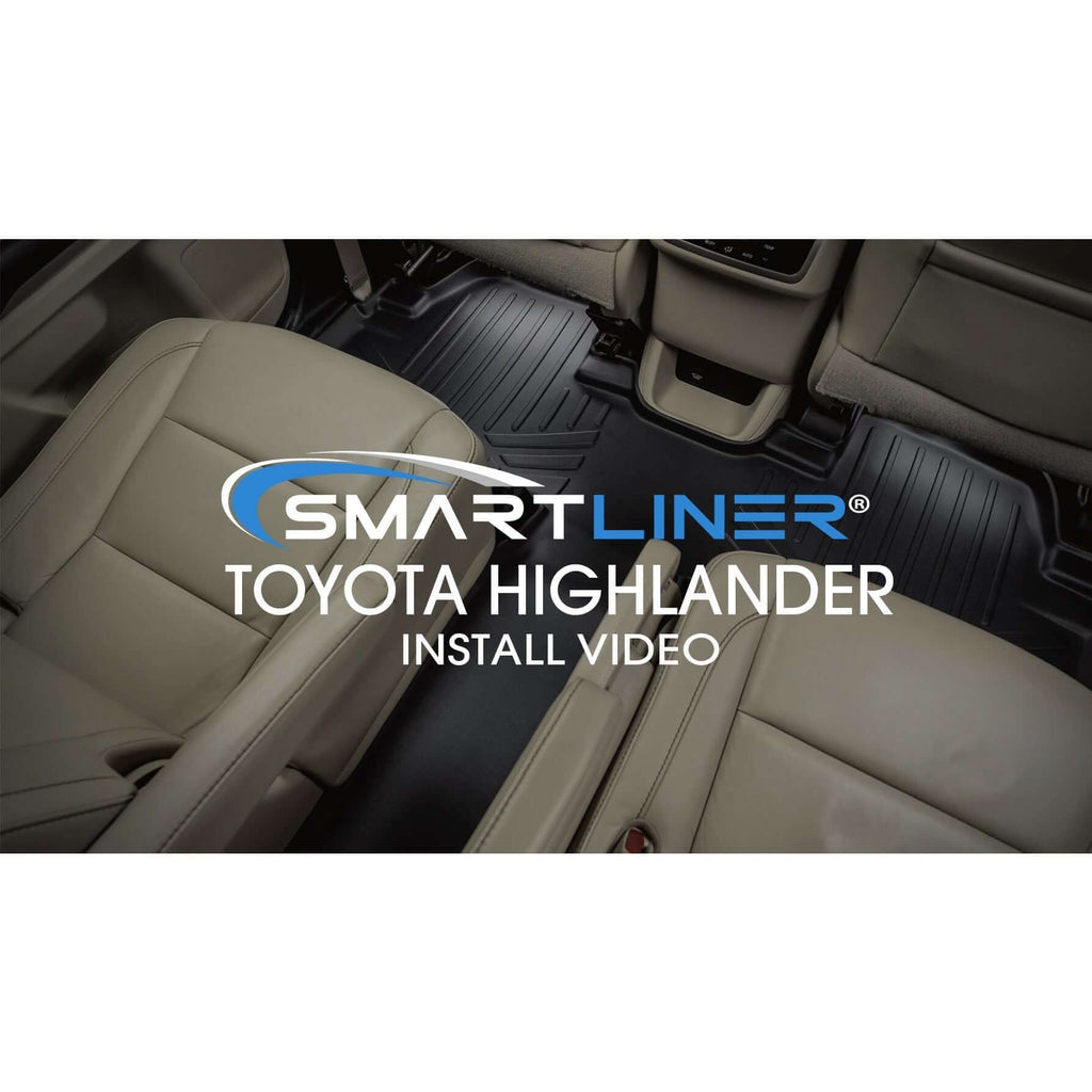 SMARTLINER Custom Fit Floor Liners For 2014-2019 Toyota Highlander Hybrid (with 2nd Row Bucket Seat)