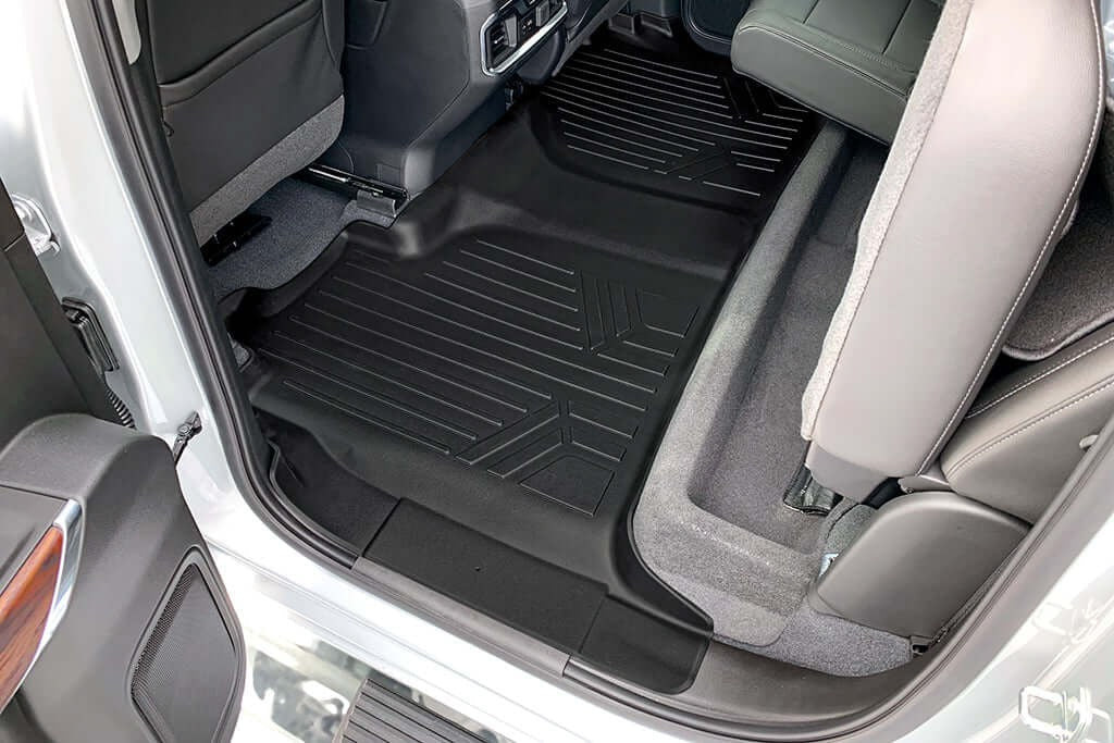 SMARTLINER Floor Liners for 2020-2026 Chevy Silverado 2500 HD | 3500 HD (Crew Cab|Carpet|(1st Row Bucket)|[2nd Row Storage]