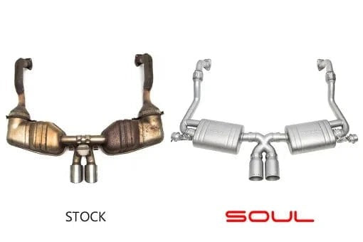 Porsche 987.2 Cayman / Boxster Valved Exhaust System -Slash Cut Single Wall