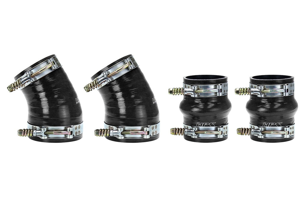HPS High Temp Aramid Reinforced Silicone Intercooler Hose Boots Kit Dodge 1994-2002 Ram Pickup 5.9L Cummins Diesel