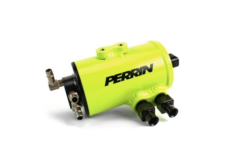 PERRIN Air Oil Separator (Neon Yellow) - 2002-2014 Subaru WRX / 2004-2021 STI