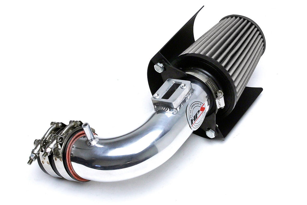 HPS Performance Shortram Air Intake Kit 2015-2018 Honda Fit 1.5L, Includes Heat Shield, Polish