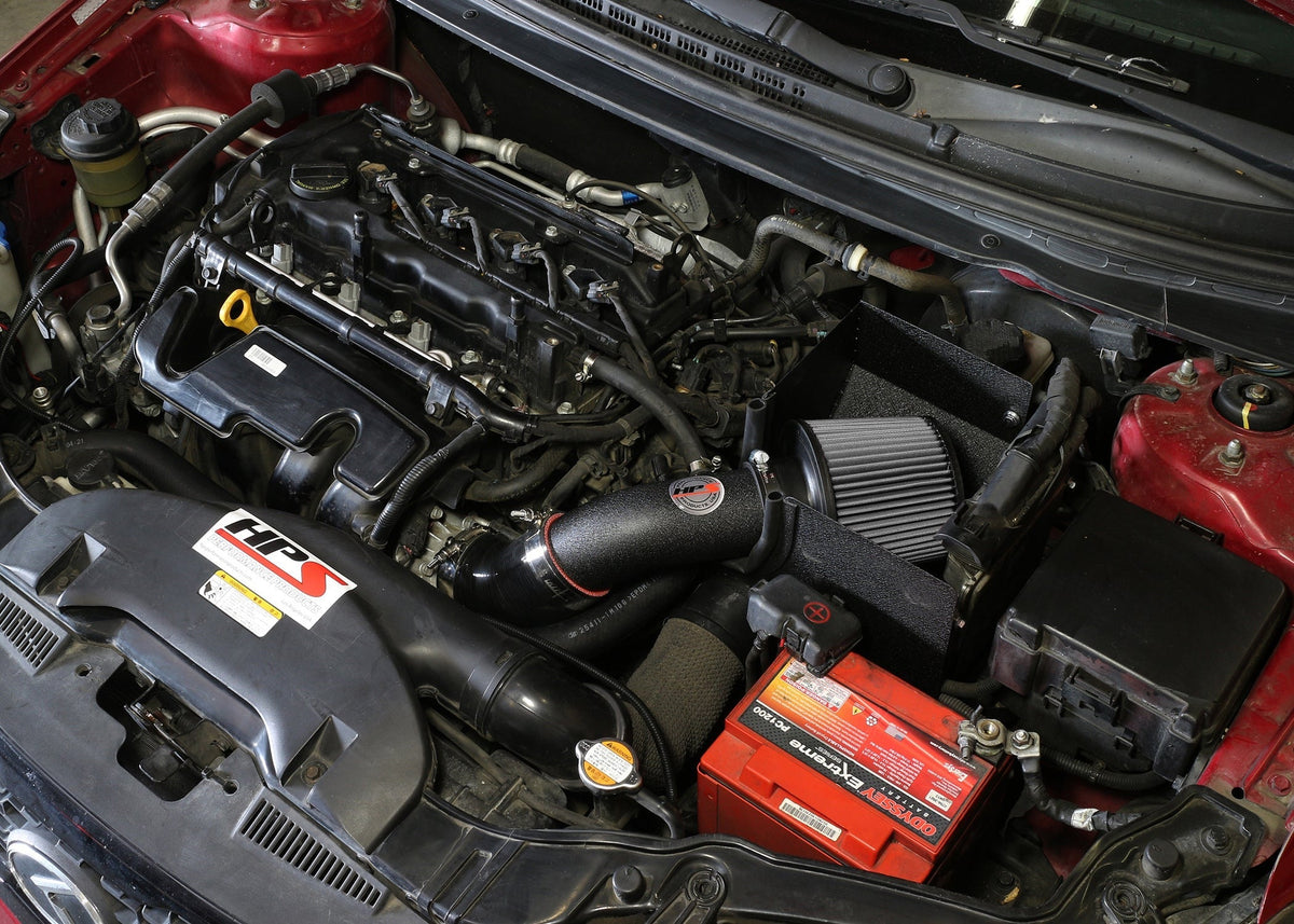 HPS Shortram Air Intake Kit 2010-2013 Kia Forte Koup 2.4L, Includes Heat Shield, 827-552