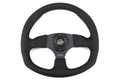 NRG 320mm Sport Leather Steering Wheel Oval - Universal