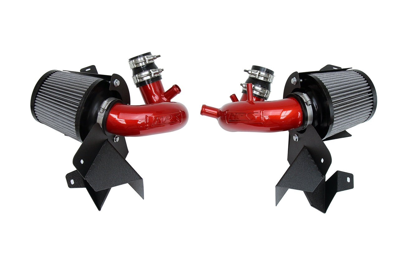 HPS Shortram Air Intake Kit 2018-2024 Kia Stinger 3.3L V6 Twin Turbo, Includes Heat Shield, 827-672