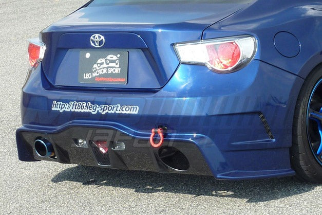 LegSport Rear Diffuser Bumper Unpainted FRP - 2013-2020 Subaru BRZ / 2013-2016 Scion FR-S / 2017-2021 Toyota 86