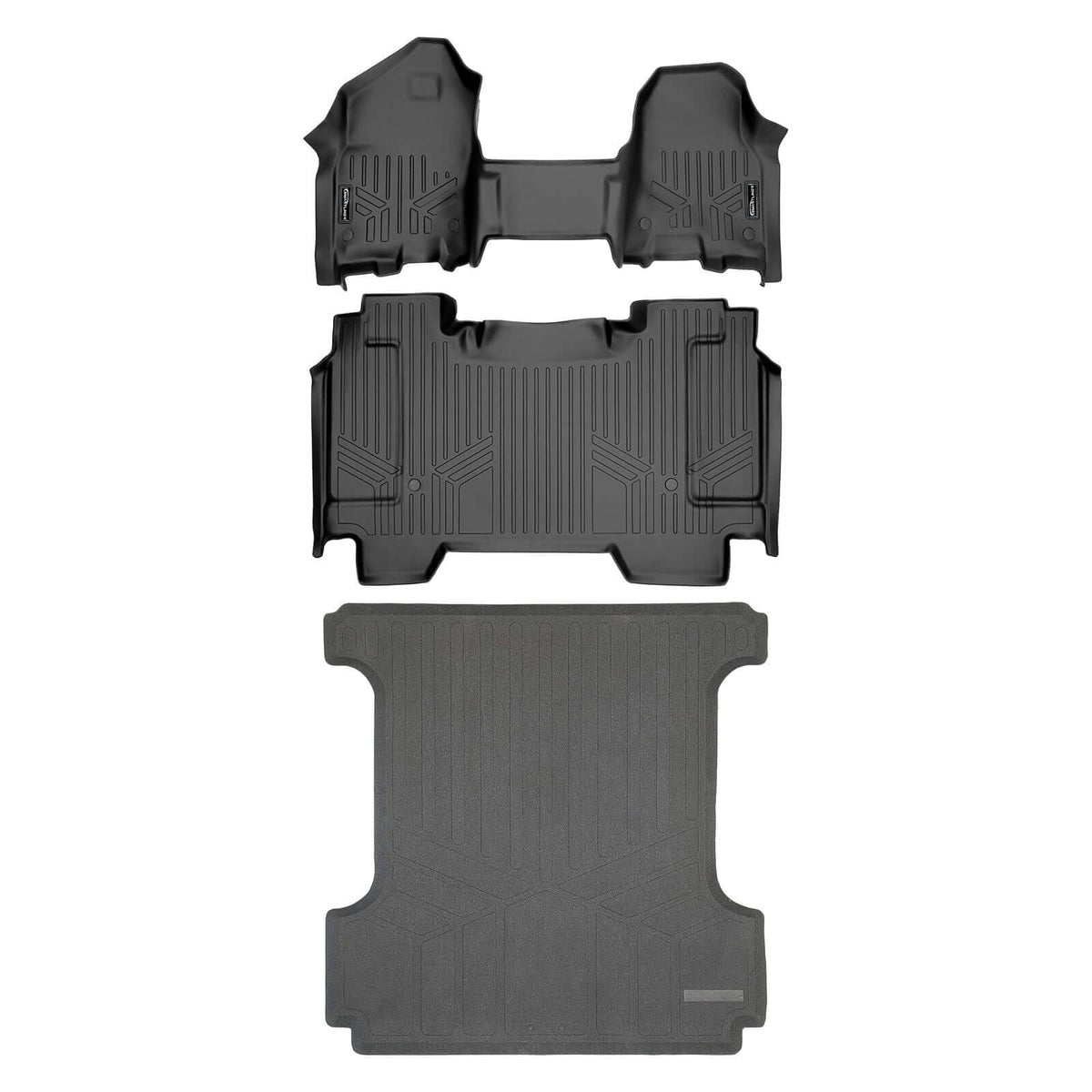 SmartCoverageTM Floor Liners For 2019-2024 Ram 1500 Crew Cab with First Row Bench Seat