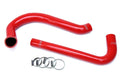 HPS Red Reinforced Silicone Radiator Hose Kit Coolant Jeep 87-95 Wrangler YJ 2.5L