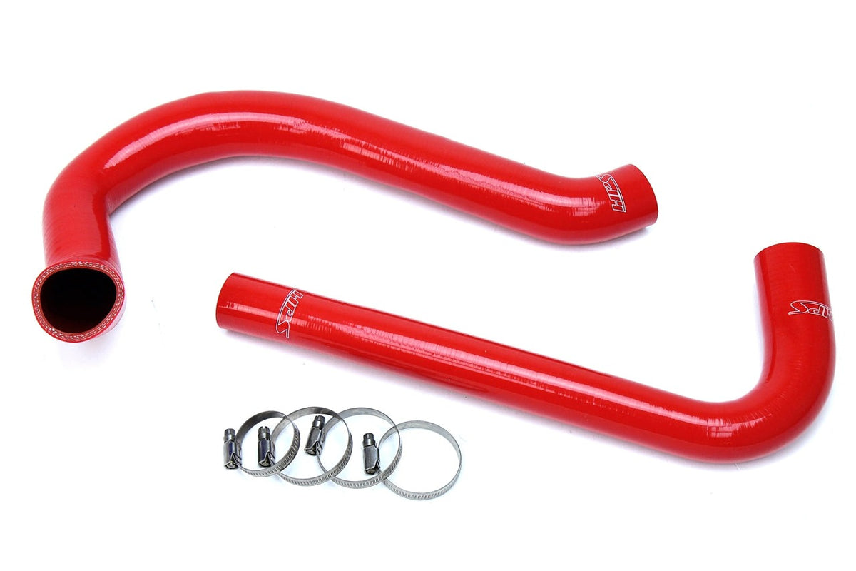 HPS Red Reinforced Silicone Radiator Hose Kit Coolant Jeep 87-95 Wrangler YJ 2.5L