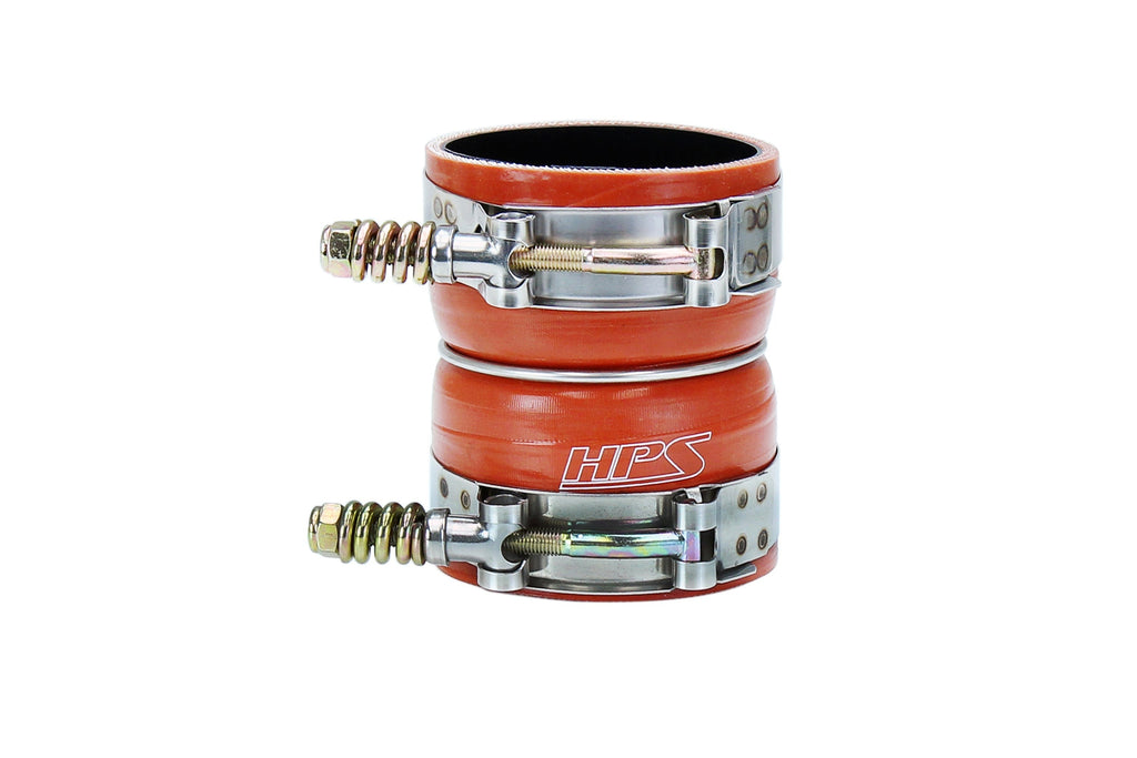 HPS Silicone Intercooler Boot Hose with Clamps, Orange, 57-2237, replace OEM part # 8C3Z-6N650-A, 8C3Z-6W650-A