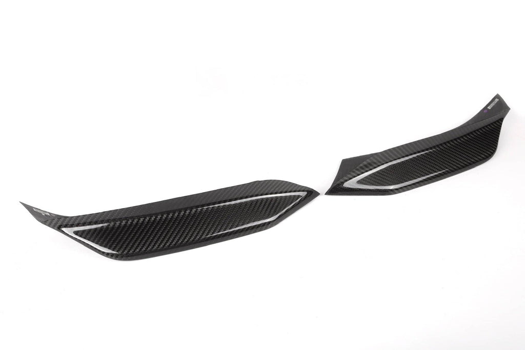 F8X Dry Carbon Fiber Upper Bumper Splitters