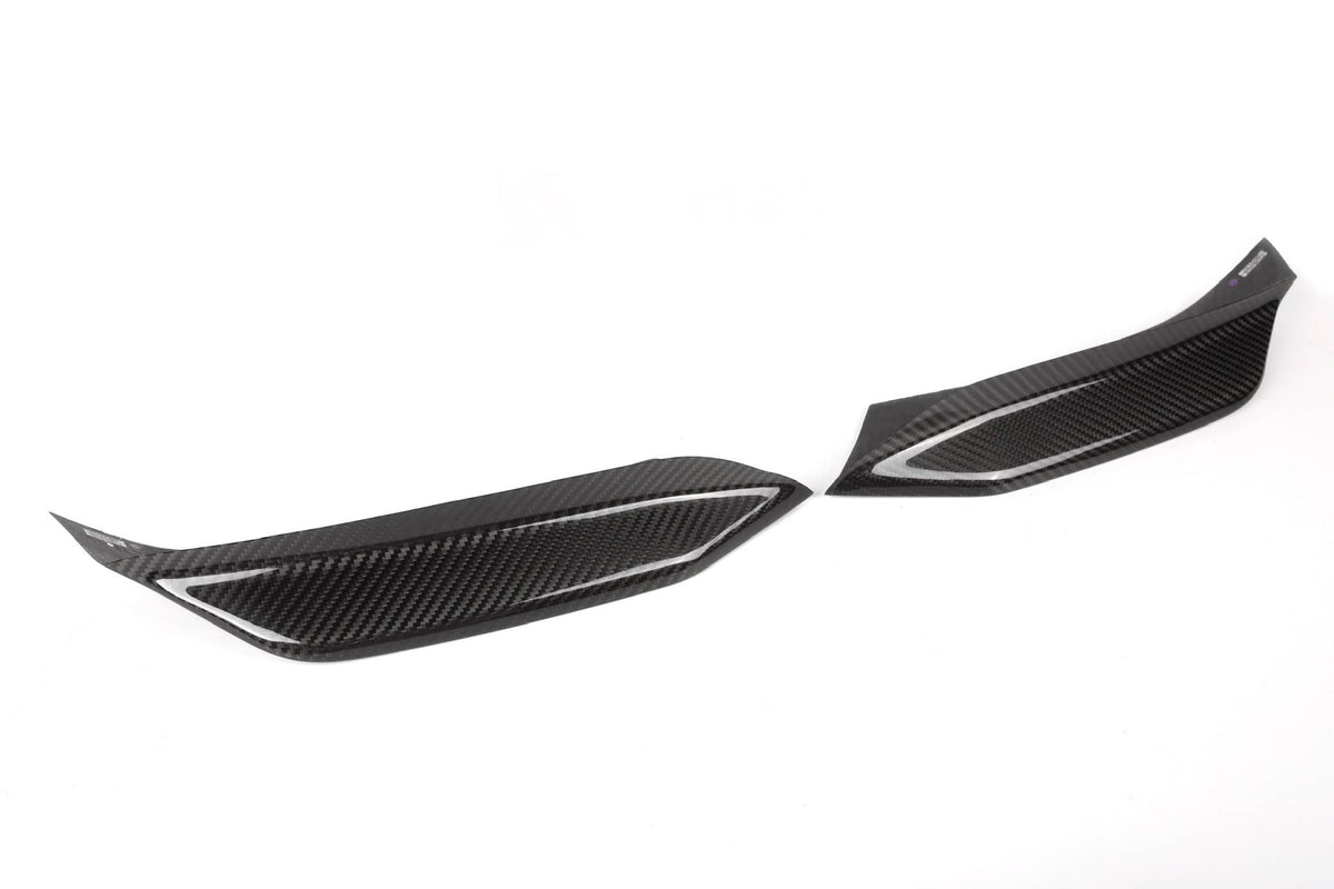 F8X Dry Carbon Fiber Upper Bumper Splitters