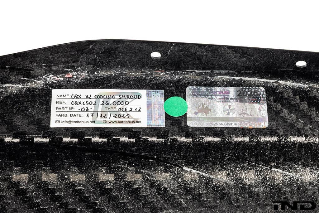 Karbonius G8X M2 / M3 / M4 CSL Carbon Cooling Shroud Cover