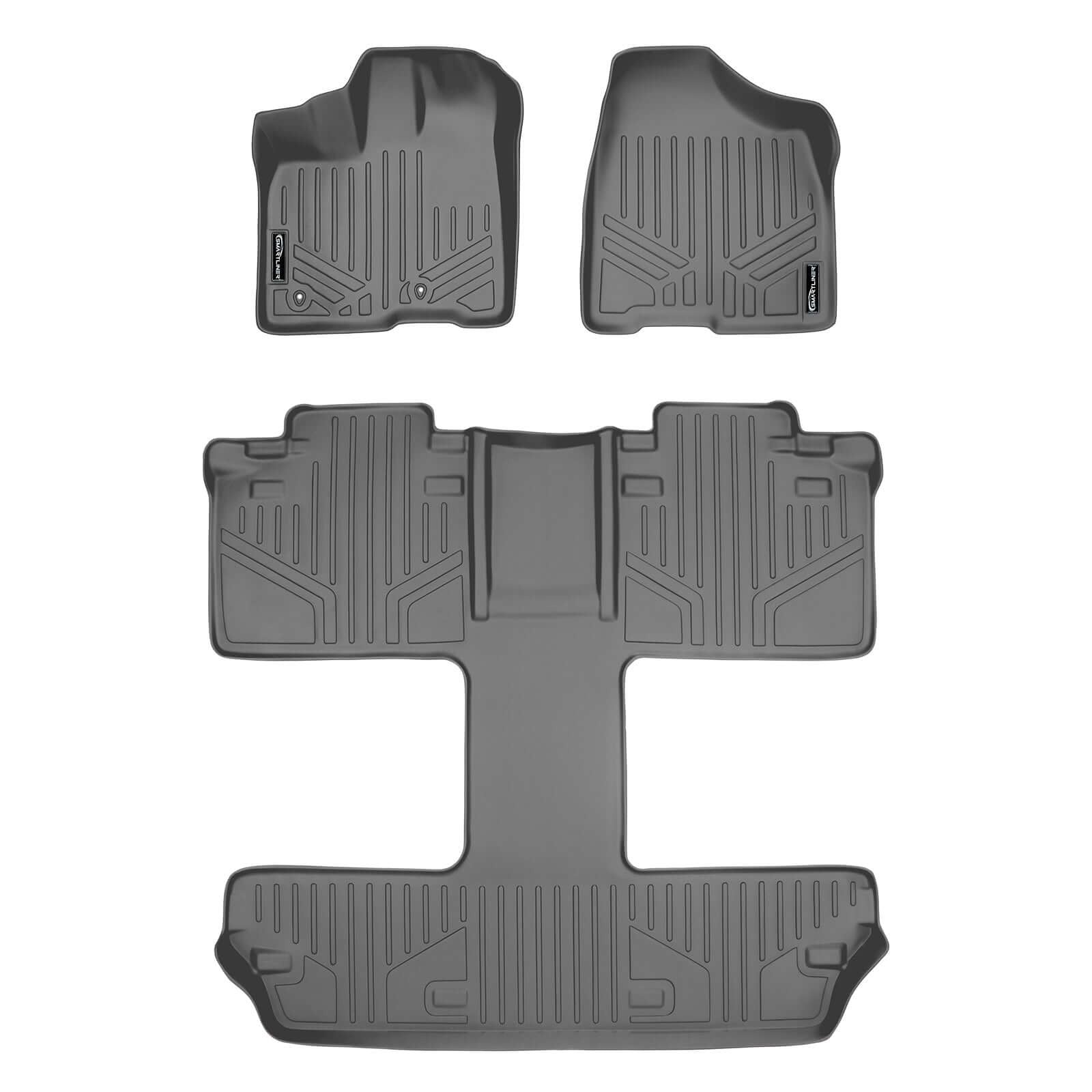 Smart TrimTM Floor Liners For 2011 2012 Toyota Sienna 7 Passenger Model