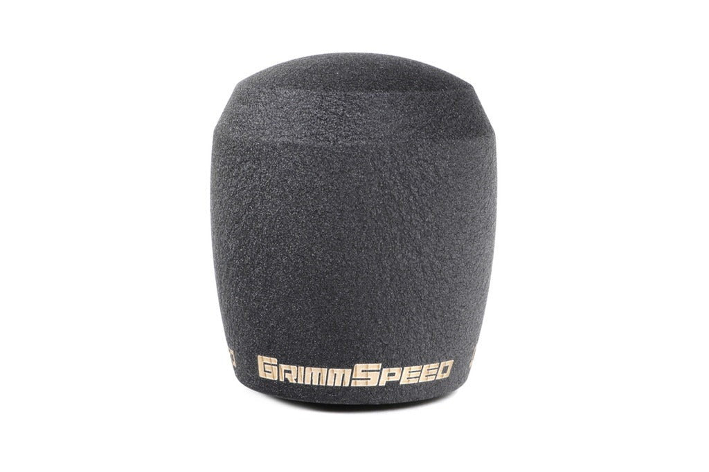 GrimmSpeed Stubby Shift Knob - Stainless Steel Black - M12x1.25 - Manual Subaru/Ford