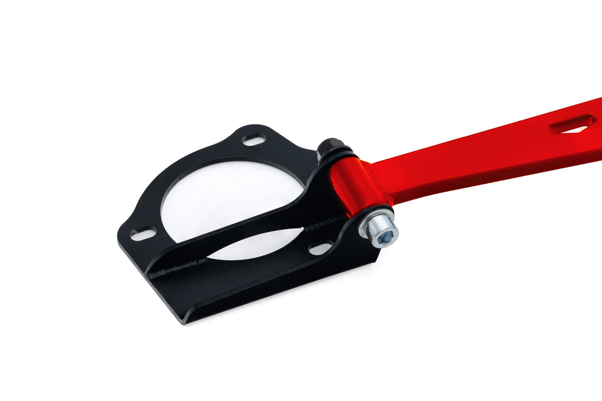 HPS Performance Front Strut Bar 2016-2025 Honda Civic, Red, 42-113R