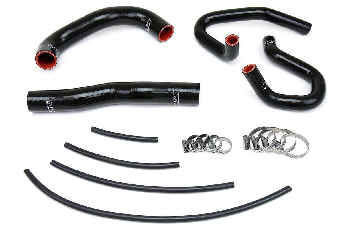 HPS Reinforced Black Silicone Radiator + Heater Hose Kit Coolant Hyundai 13-14 Genesis Coupe 2.0T Turbo 4Cyl