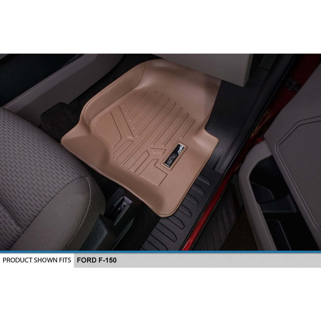 SMARTLINER Floor Liners for 2021-2026 Ford F-150 Hybrid SuperCrew Cab (1st Row Bucket)