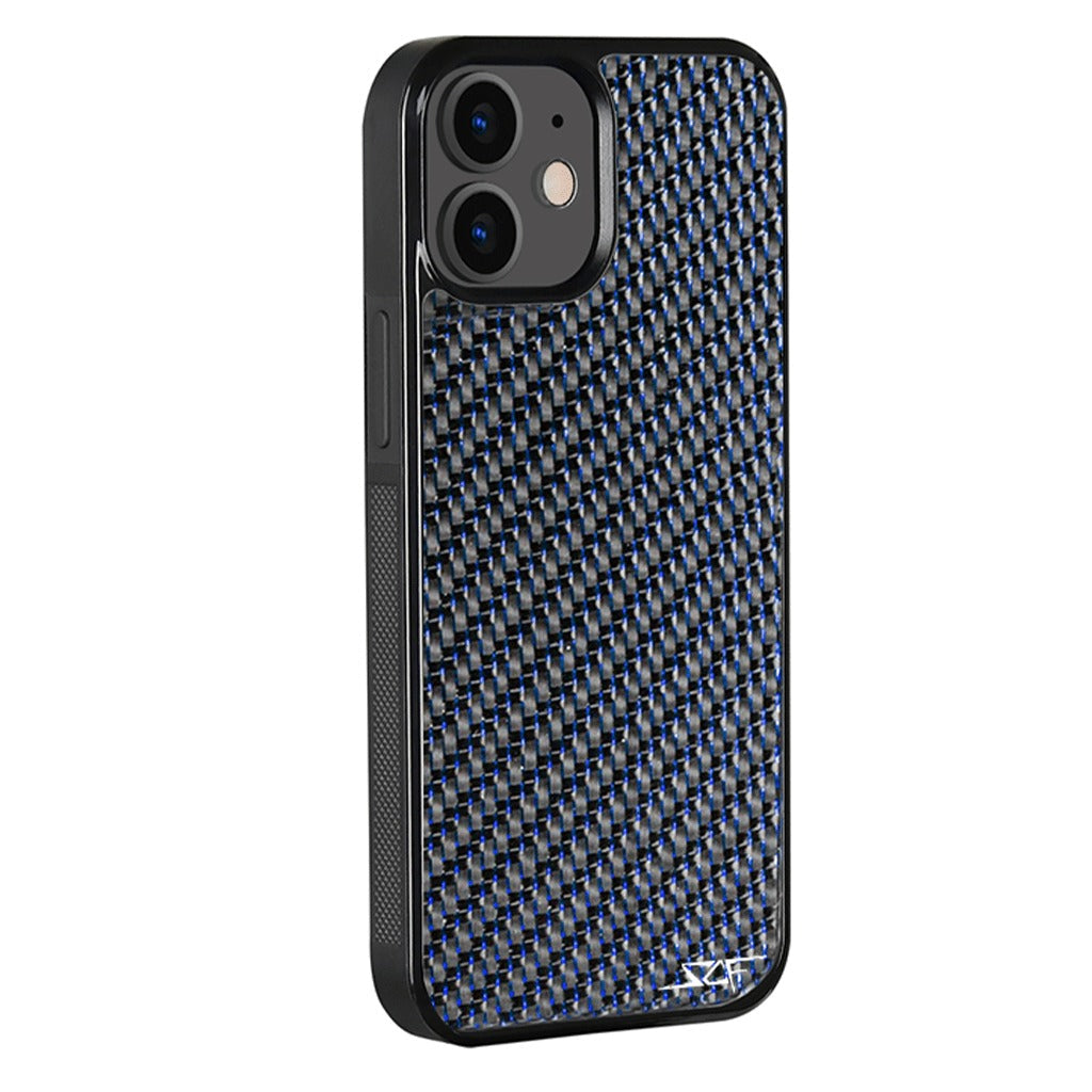 iPhone | Blue Lace Carbon Fiber Case | CLASSIC Series