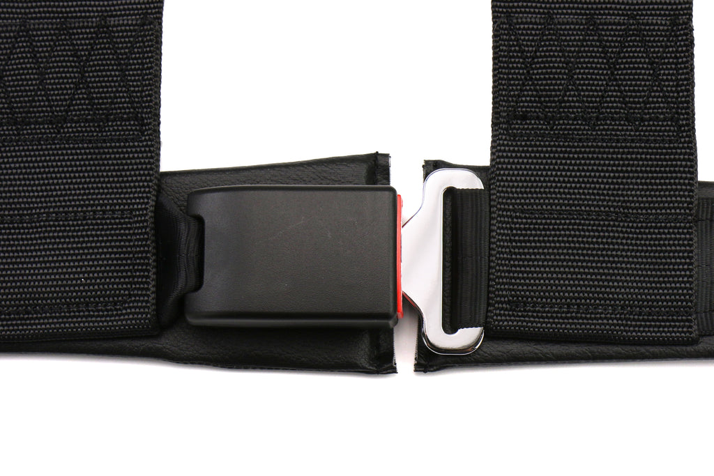 Takata 4 point Street Belt 3" w/ ASM (Black) - Universal