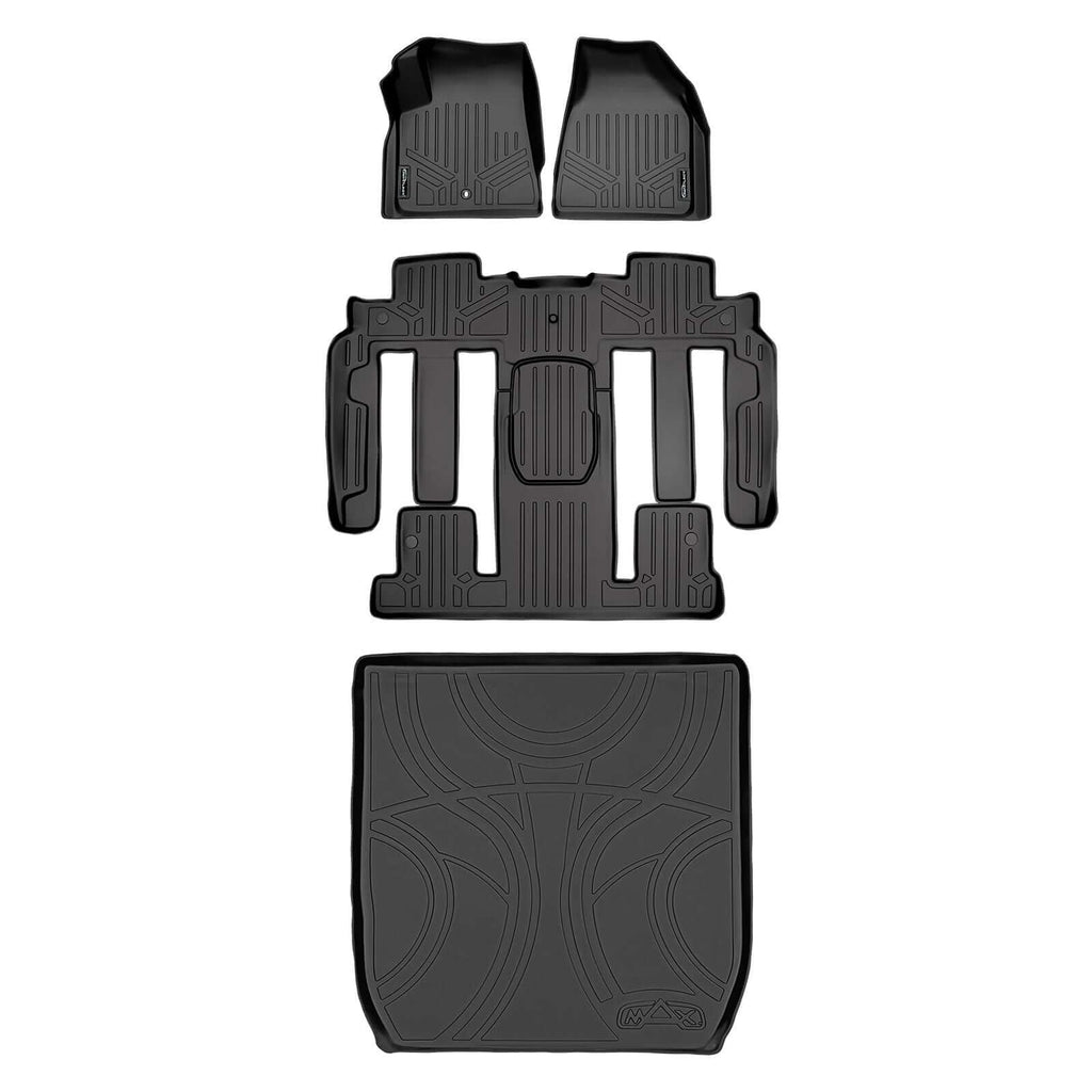 SMARTLINER Floor Liners for 2009-2010 Chevrolet Traverse (2nd Row Bucket)
