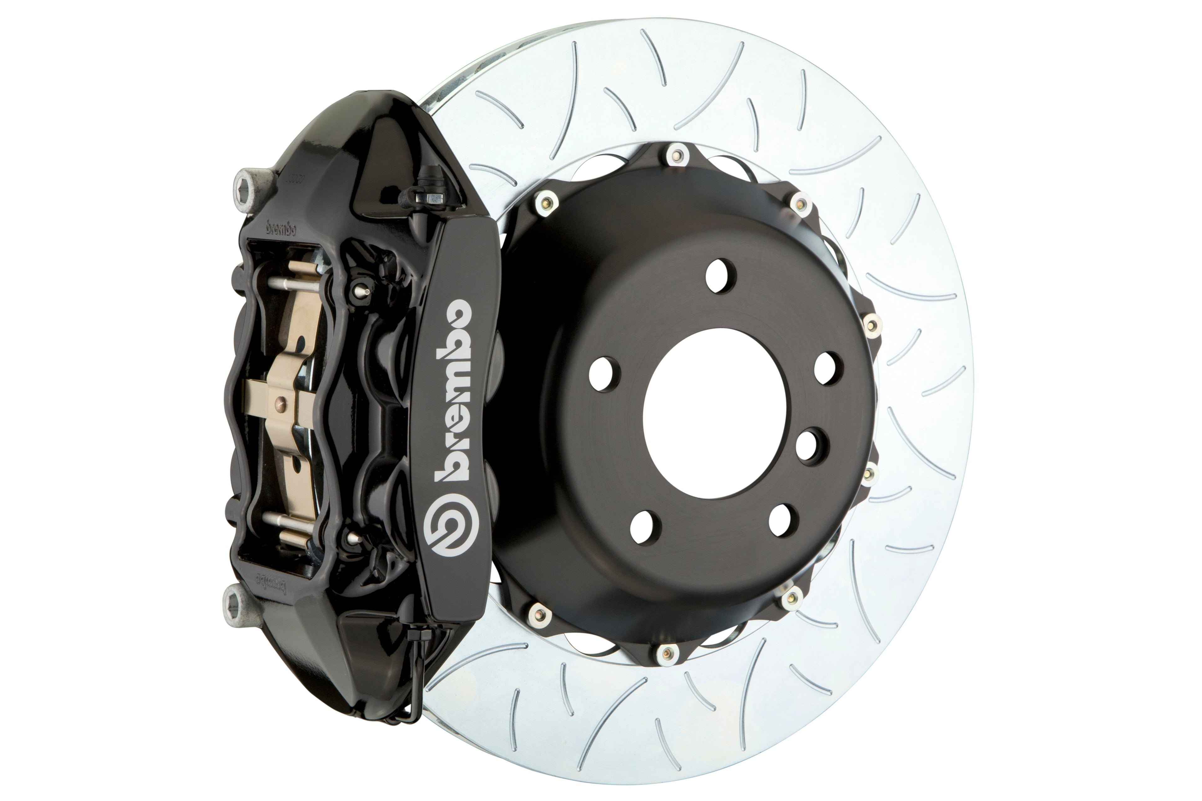 Brembo GT Systems 4 Piston Front Big Brake Kit Black Slotted Rotors - 2013-2021 Scion FR-S / Subaru BRZ / Toyota 86