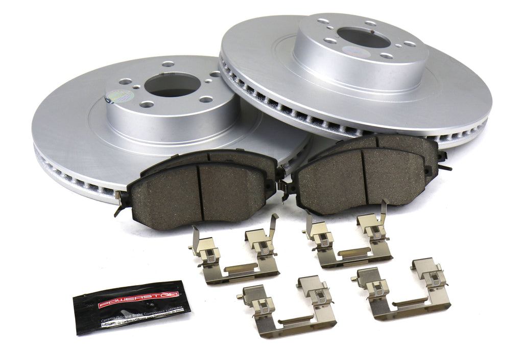 Power Stop Track Day Brake Kit (Front) - 2011-2014 Subaru WRX / 2011-2018 Forester / 2013-2024 BRZ / 2013-2017 Crosstrek / 2013-2014 Outback / 2013-2016 Scion FR-S / 2017-2020 Toyota 86 / 2022-2024 GR86