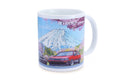 Tomei Mug - White GDB/BNR32/AE86 Cherry Blossom Mt. Fuji - Universal
