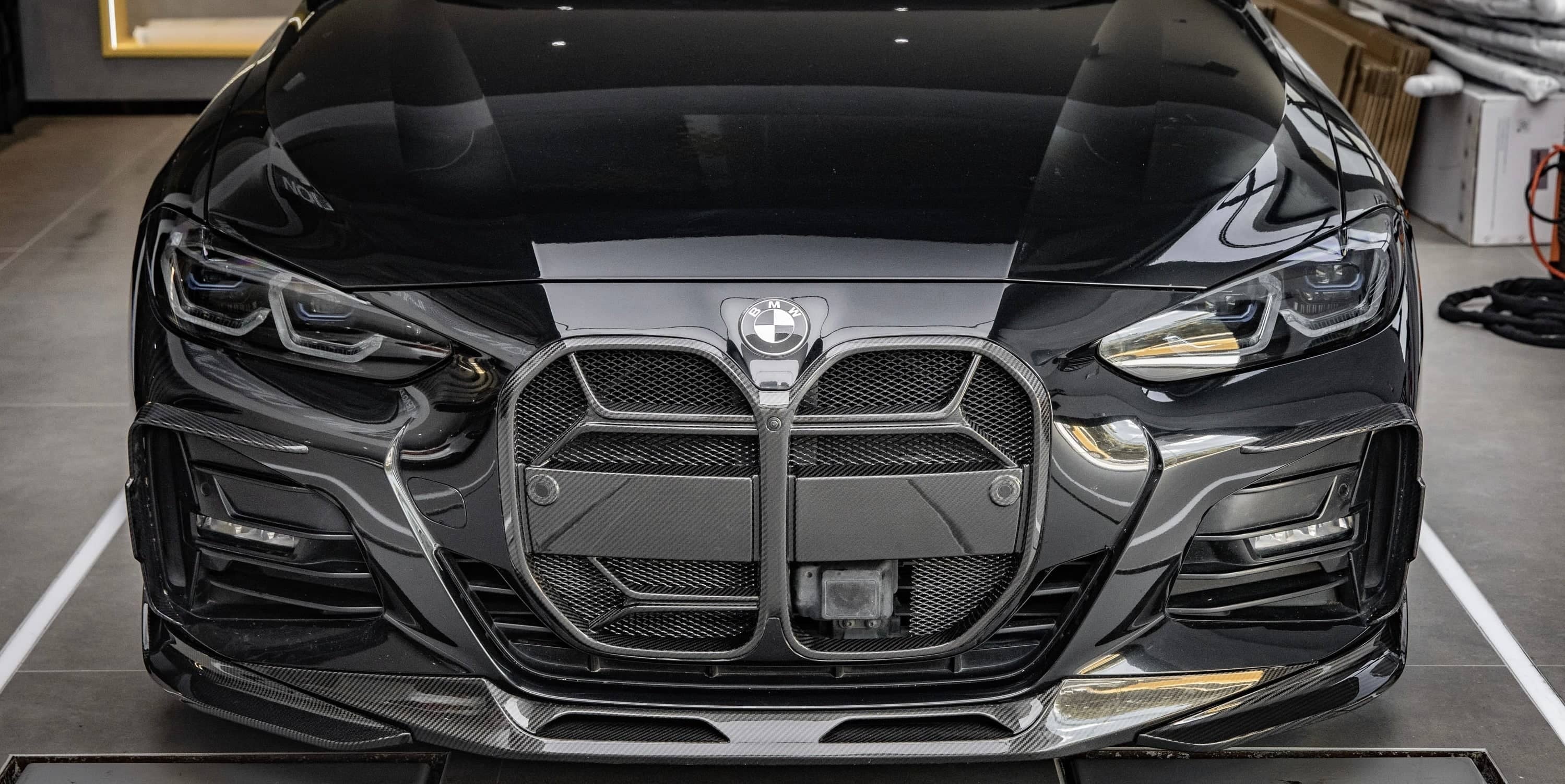 4 Series Gran Coupe G26 CSL Style Dry Carbon Fiber Grill With or Without ACC