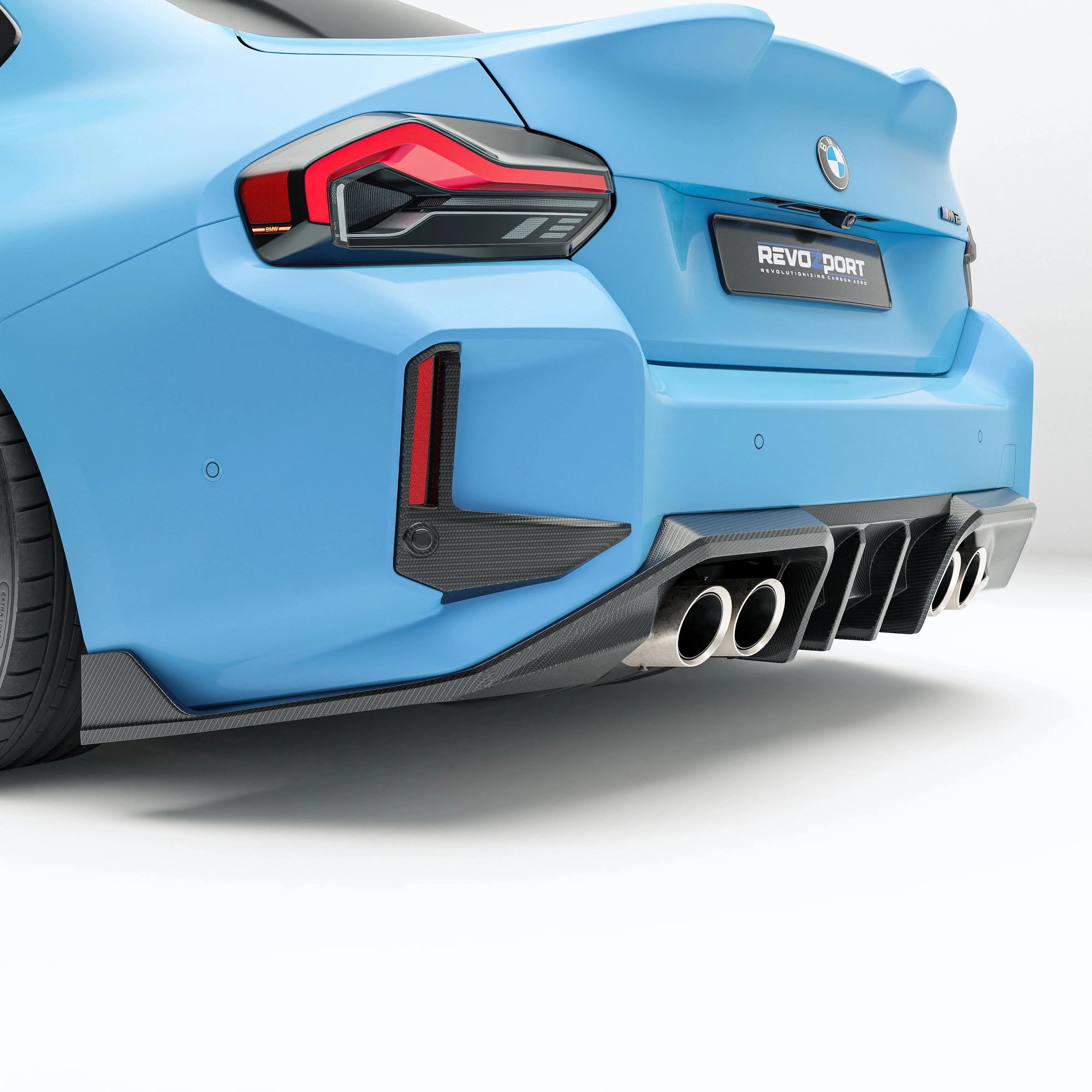 Revozport Carbon Fiber Rear Canards for BMW G87 M2