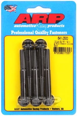 ARP 5/16in-18 x 2.500in 12pt Black Oxide Bolts (Set of 5)