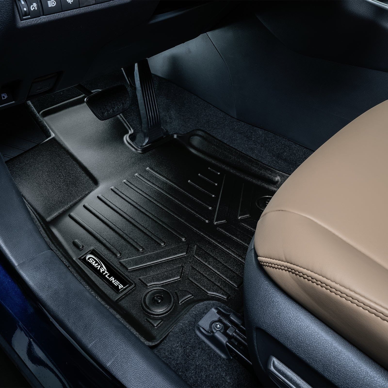 SMARTLINER Floor Liners for 2021-2025 Toyota RAV4 Prime (Without Subwoofer in Cargo Area)