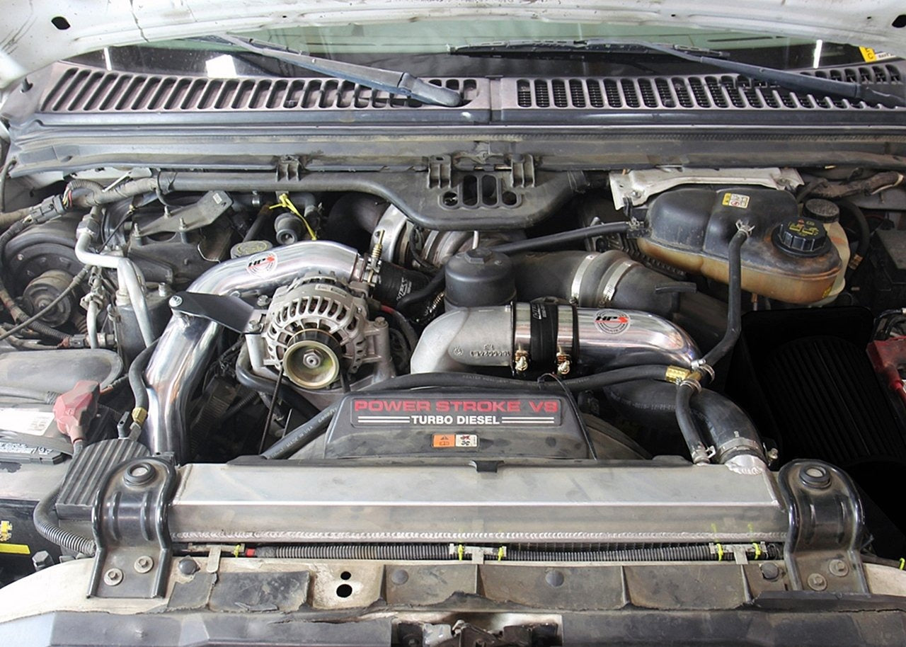 HPS Hot & Cold Side Charge Pipe with CAC Hose Intercooler Boots, 03-07 Ford F450 Superduty Powerstroke 6.0L Diesel Turbo
