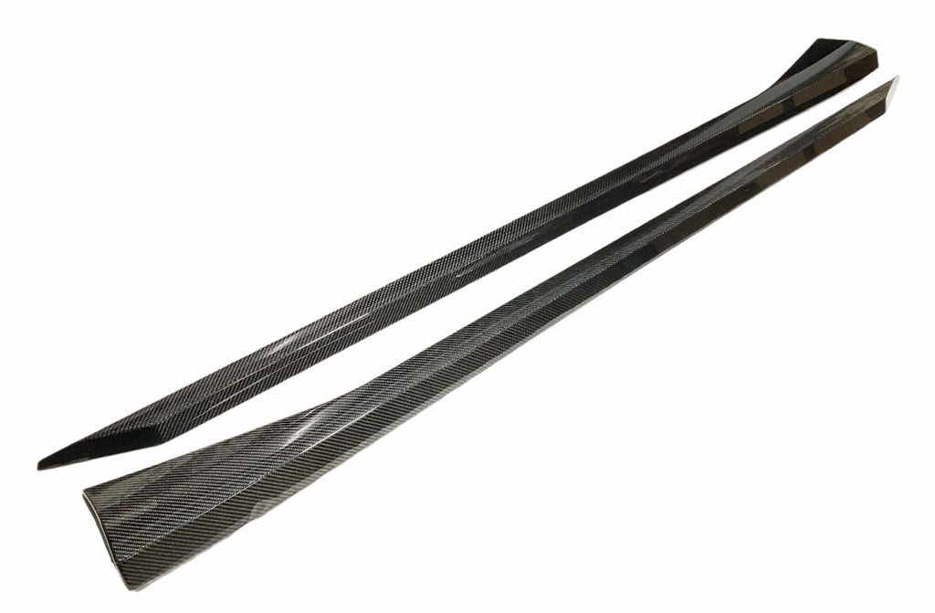 Kies Carbon Fiber Side Skirt Extensions for BMW G90 M5