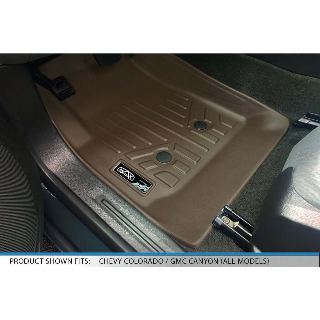 SMARTLINER Custom Fit Floor Liners For 2015-2022 Chevy Colorado Crew Cab / GMC Canyon Crew Cab
