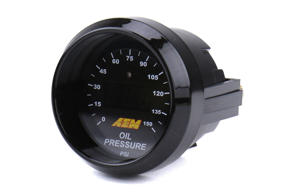 AEM Oil Pressure Gauge Digital 0-150psi 52mm - Universal