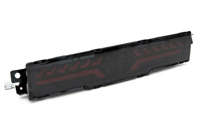OLM V2 F1 Rear Fog Light (Smoke Lens, Black Base, Red Bar) - 2022 BRZ / GR86