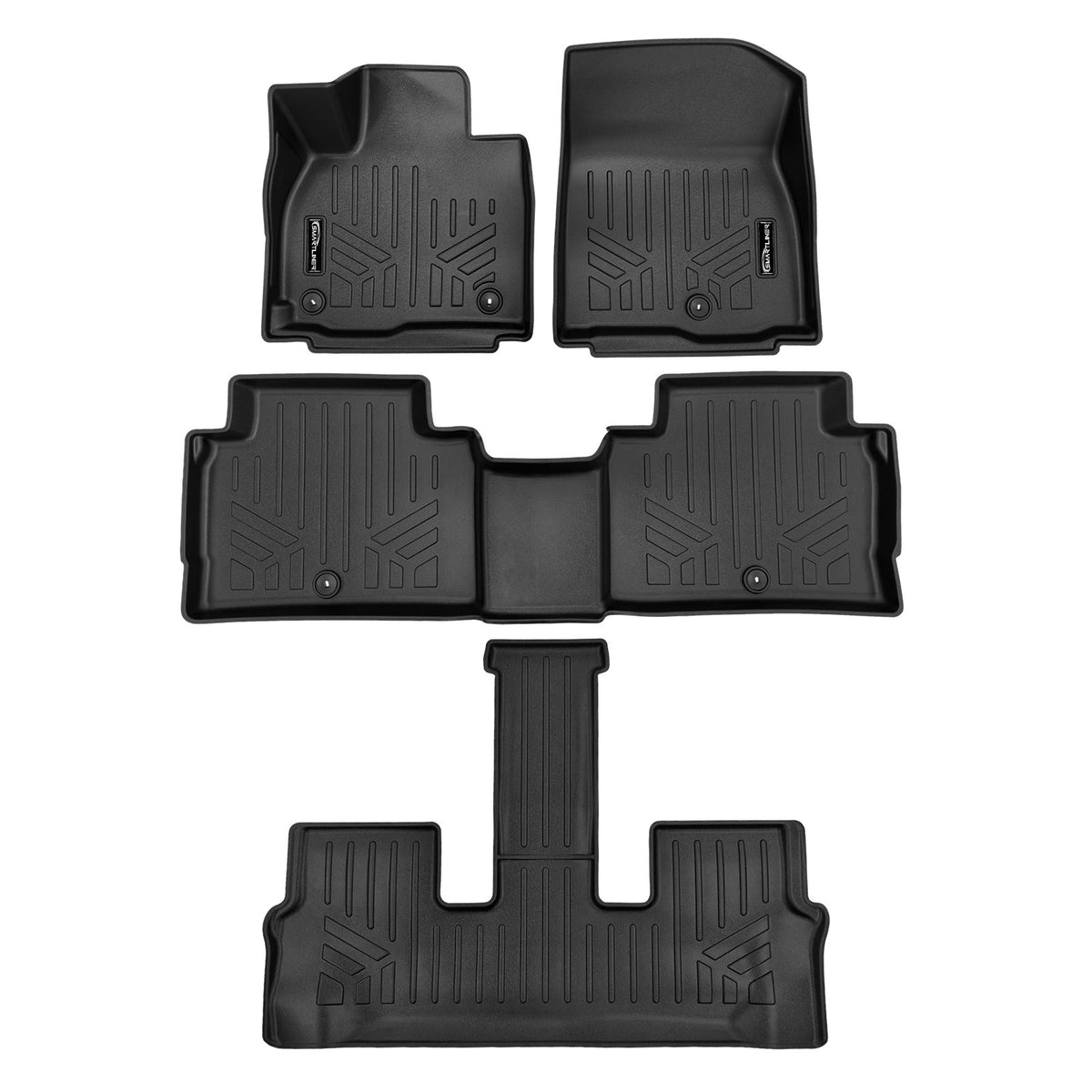 SMARTLINER Custom Fit Black For 2027 Kia Telluride. Fits 7 Passenger Model