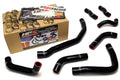 HPS Black Reinforced Silicone Coolant Hose Complete kit (8pc) front radiator + rear engine Toyota 90-99 MR2 3SGTE Turbo
