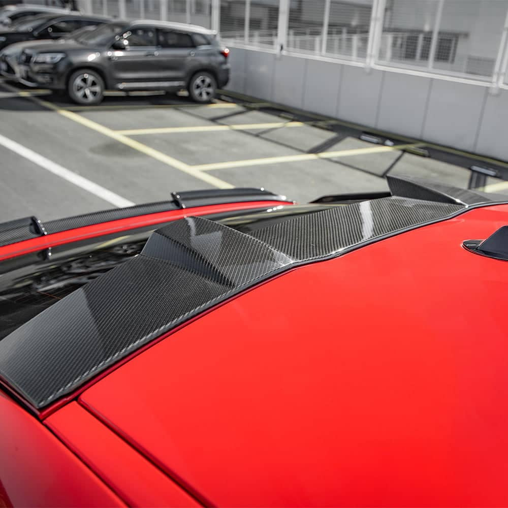 X6M F96 SQ Style Dry Carbon Fiber Roof Spoiler
