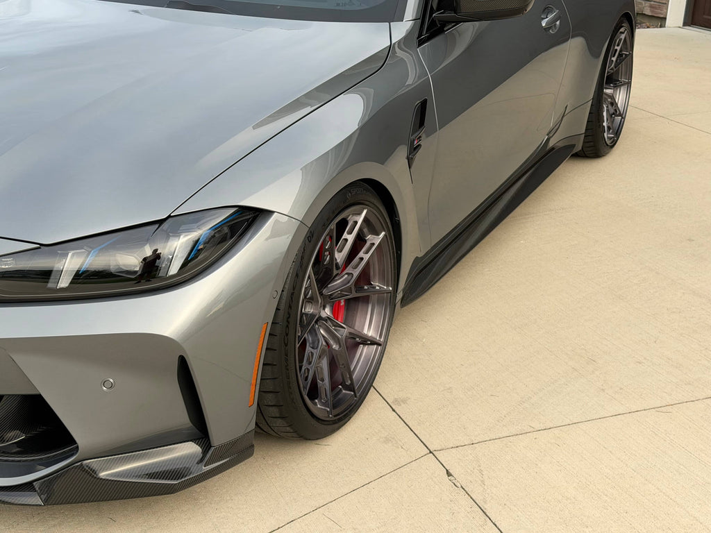G8X OEM Dry Carbon Fiber Side Skirts
