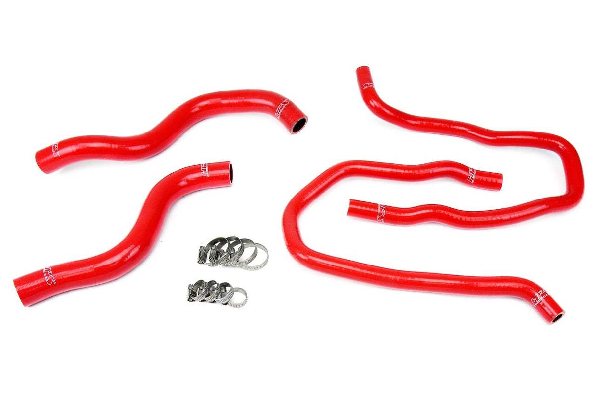 HPS Red Reinforced Silicone Radiator + Heater Hose Kit Honda 13-17 Accord 2.4L LHD